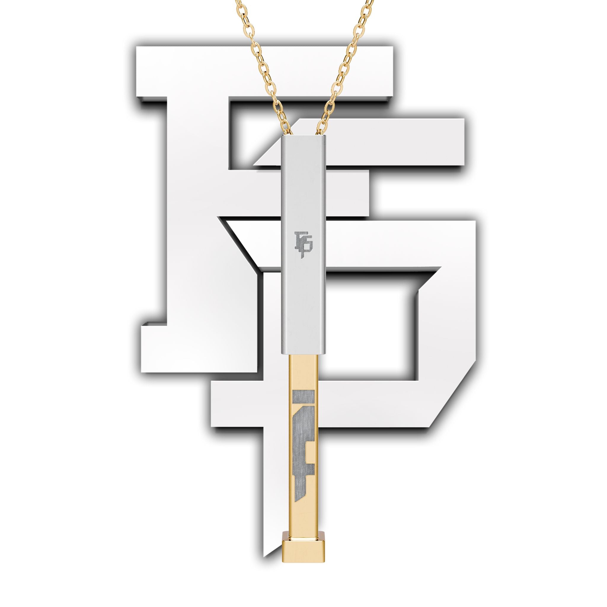 Hidden Message Sliding Blank Bar Necklace (Engraving)