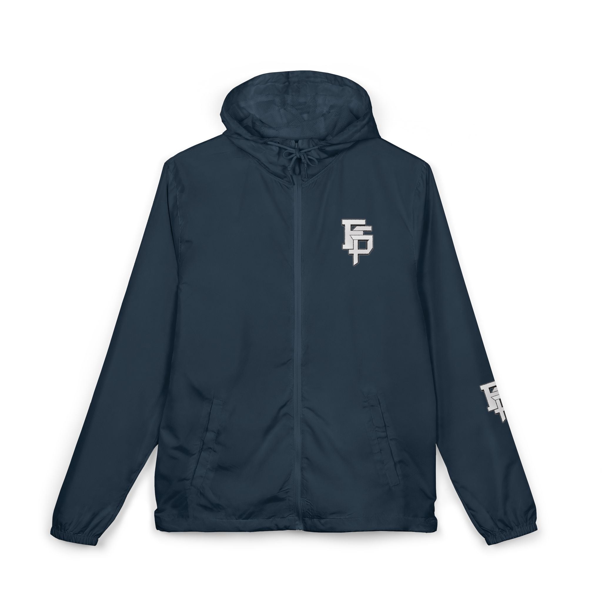 FSP Windbreaker Jacket — Minimal White Camo with 'FSP' Monogram