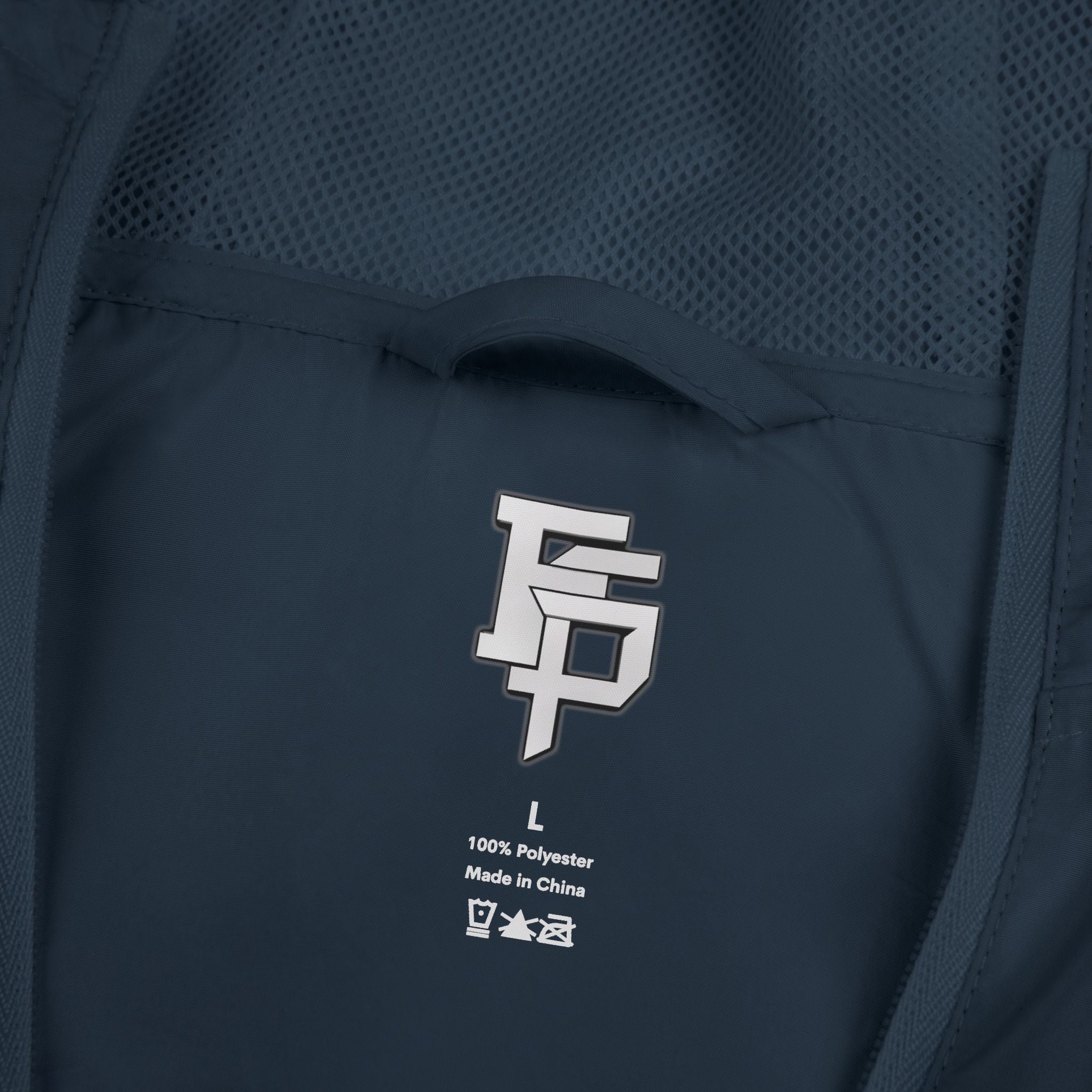 FSP Windbreaker Jacket — Minimal White Camo with 'FSP' Monogram