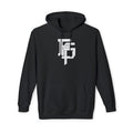 Geometric Monogram Hoodie — Stylized FP Logo Pullover