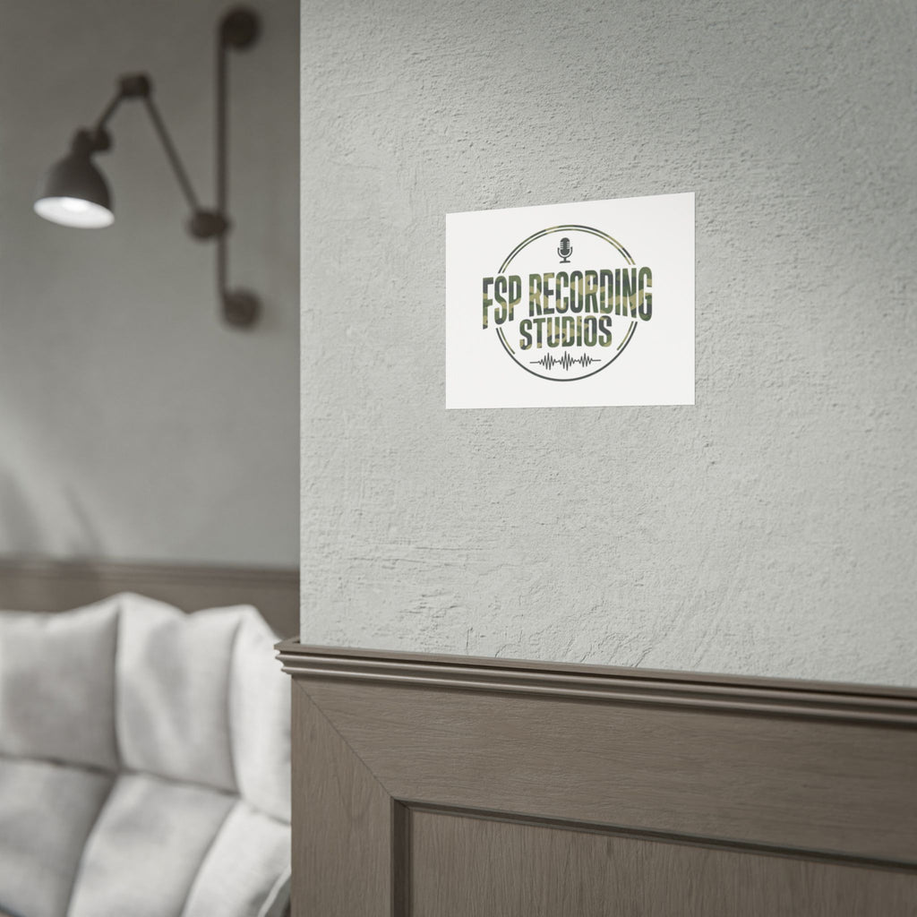 FSP Recording Studios Logo (Camo) -POSTER