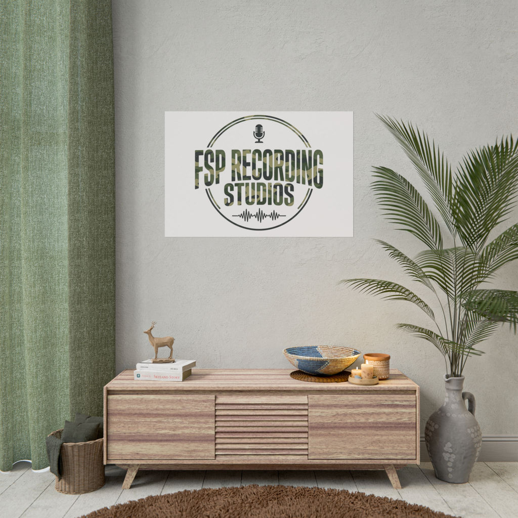 FSP Recording Studios Logo (Camo) -POSTER