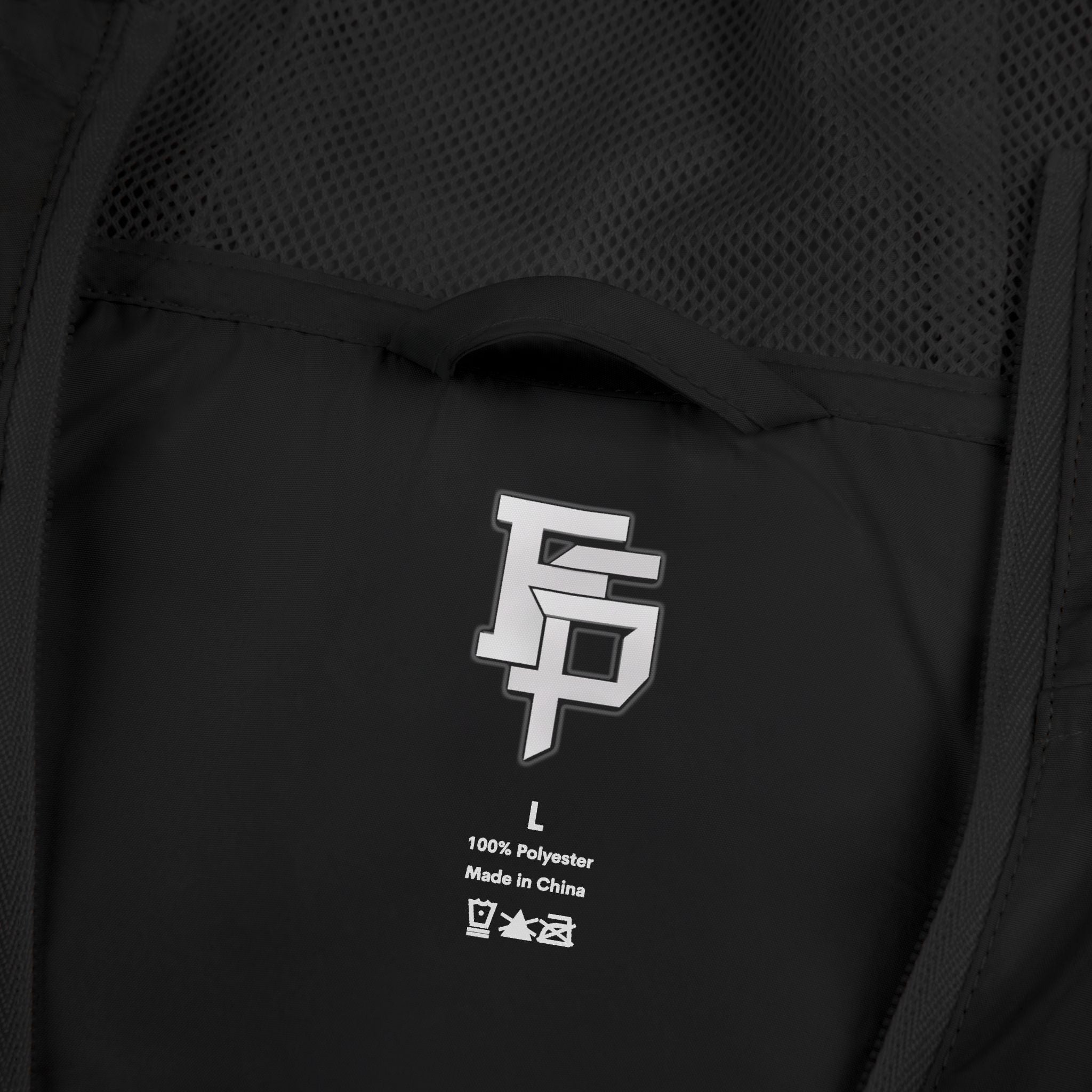 FSP Windbreaker Jacket — Minimal White Camo with 'FSP' Monogram