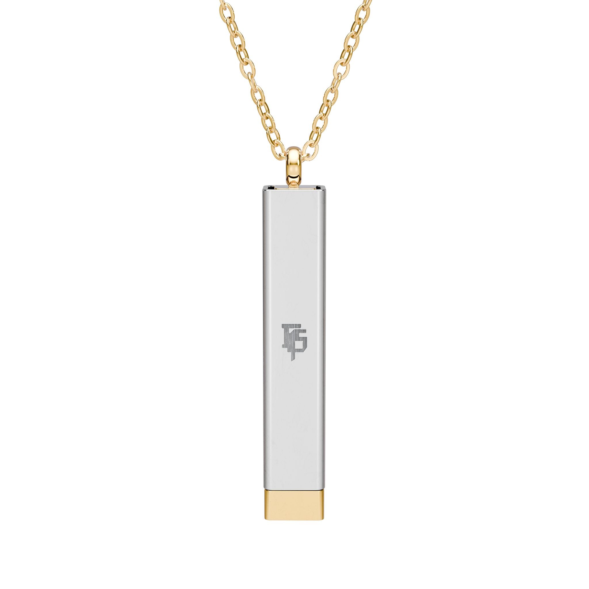 Hidden Message Sliding Blank Bar Necklace (Engraving)