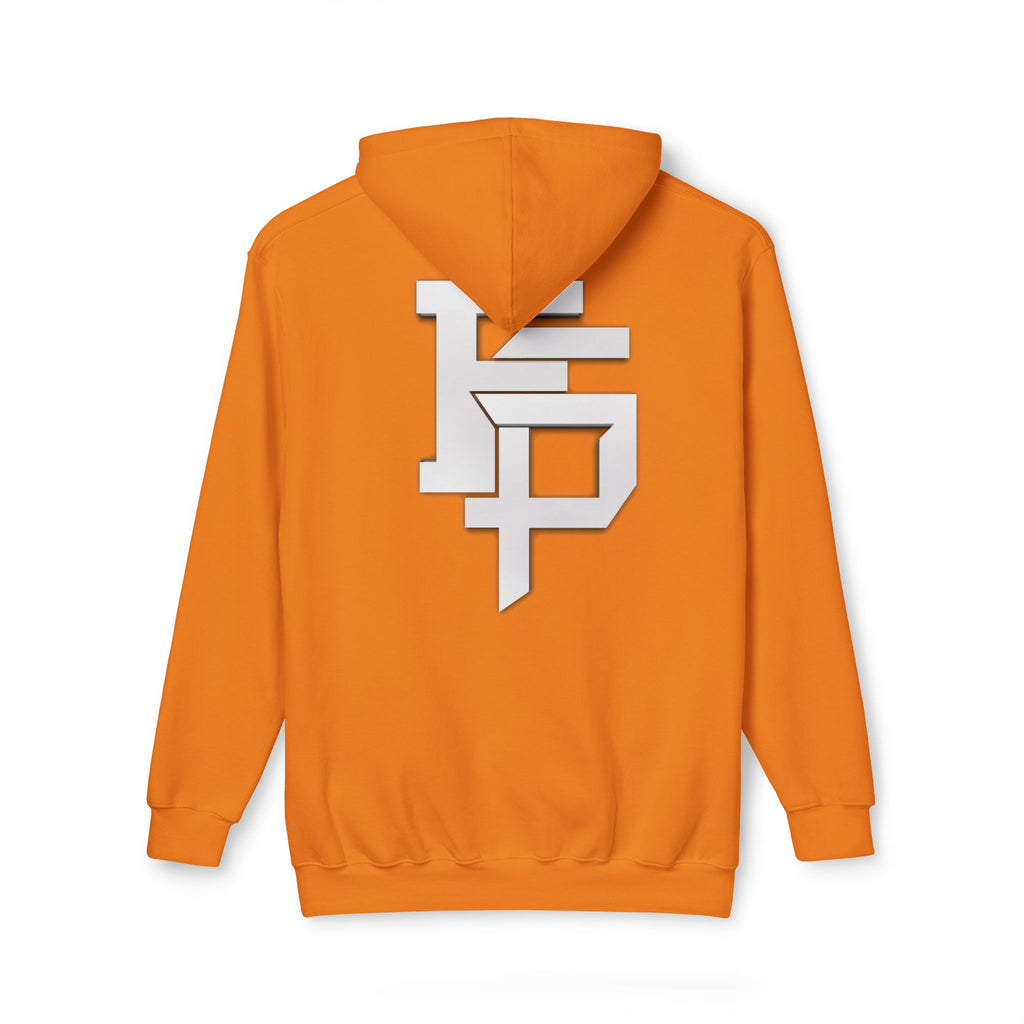 Geometric Monogram Hoodie — Stylized FP Logo Pullover