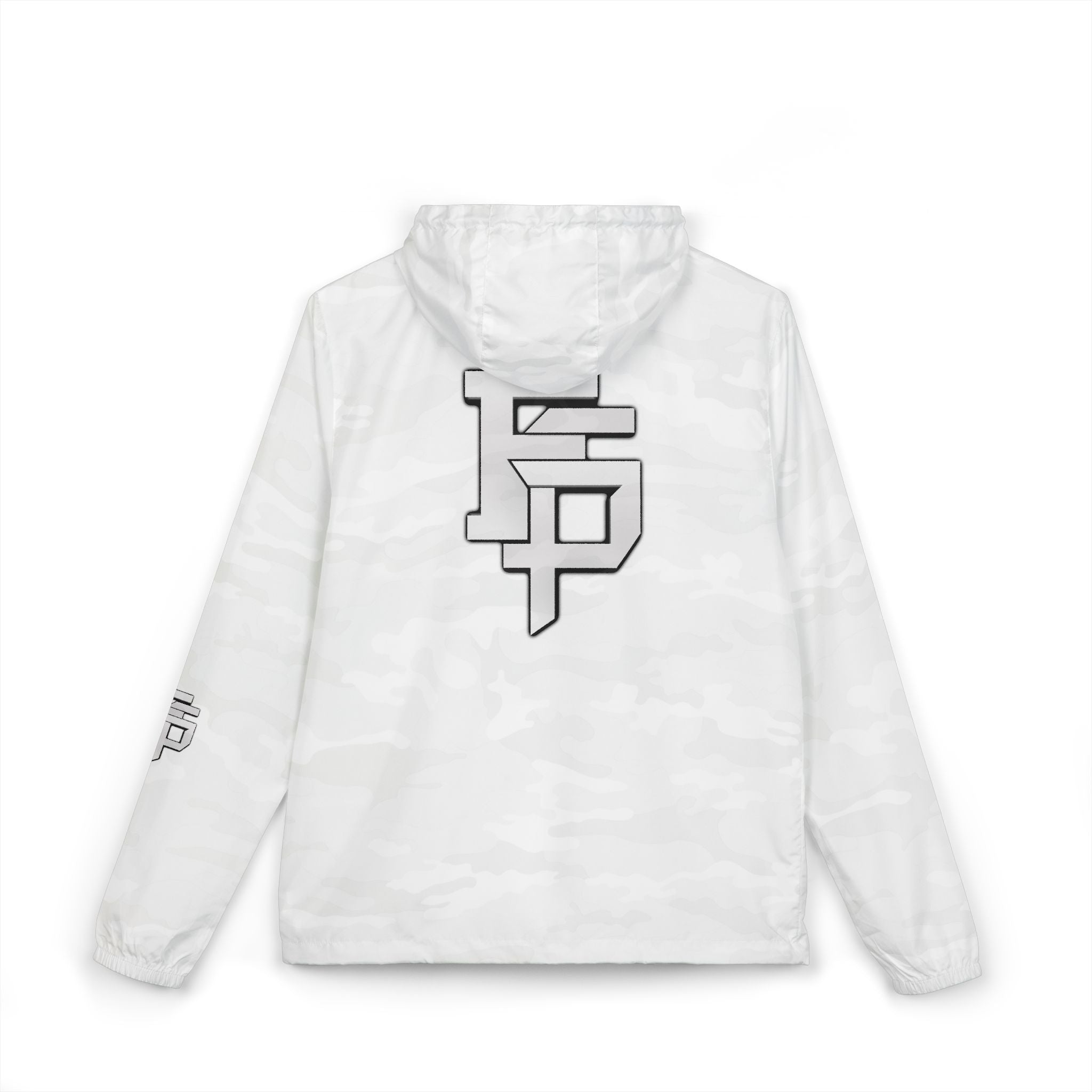 FSP Windbreaker Jacket — Minimal White Camo with 'FSP' Monogram