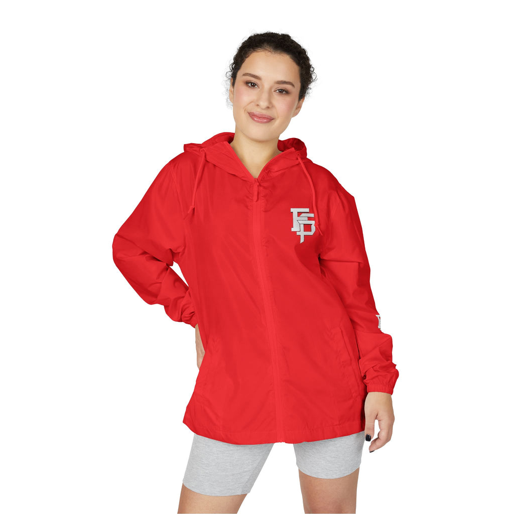 FSP Windbreaker Jacket — Minimal White Camo with 'FSP' Monogram