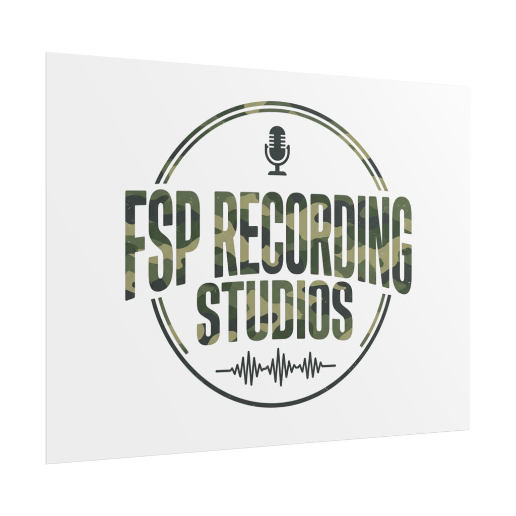FSP Recording Studios Logo (Camo) -POSTER