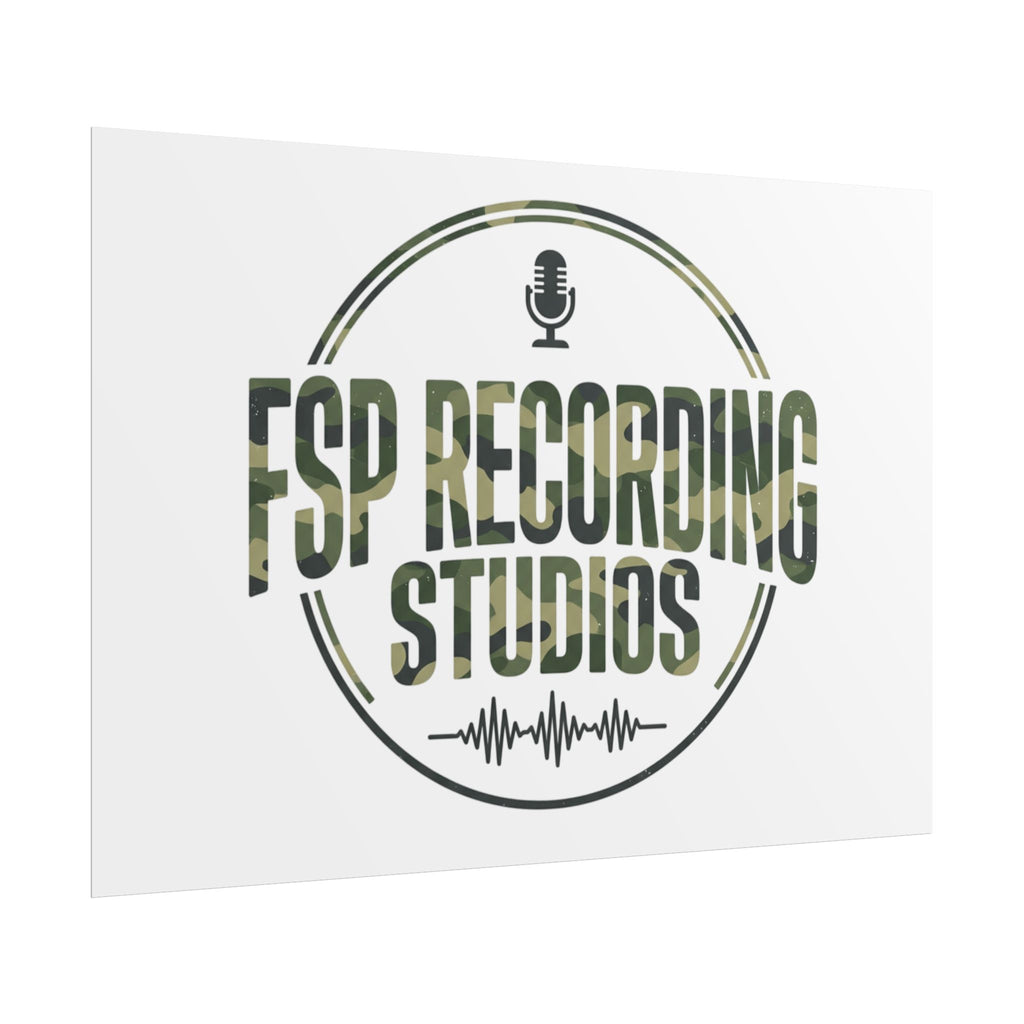 FSP Recording Studios Logo (Camo) -POSTER