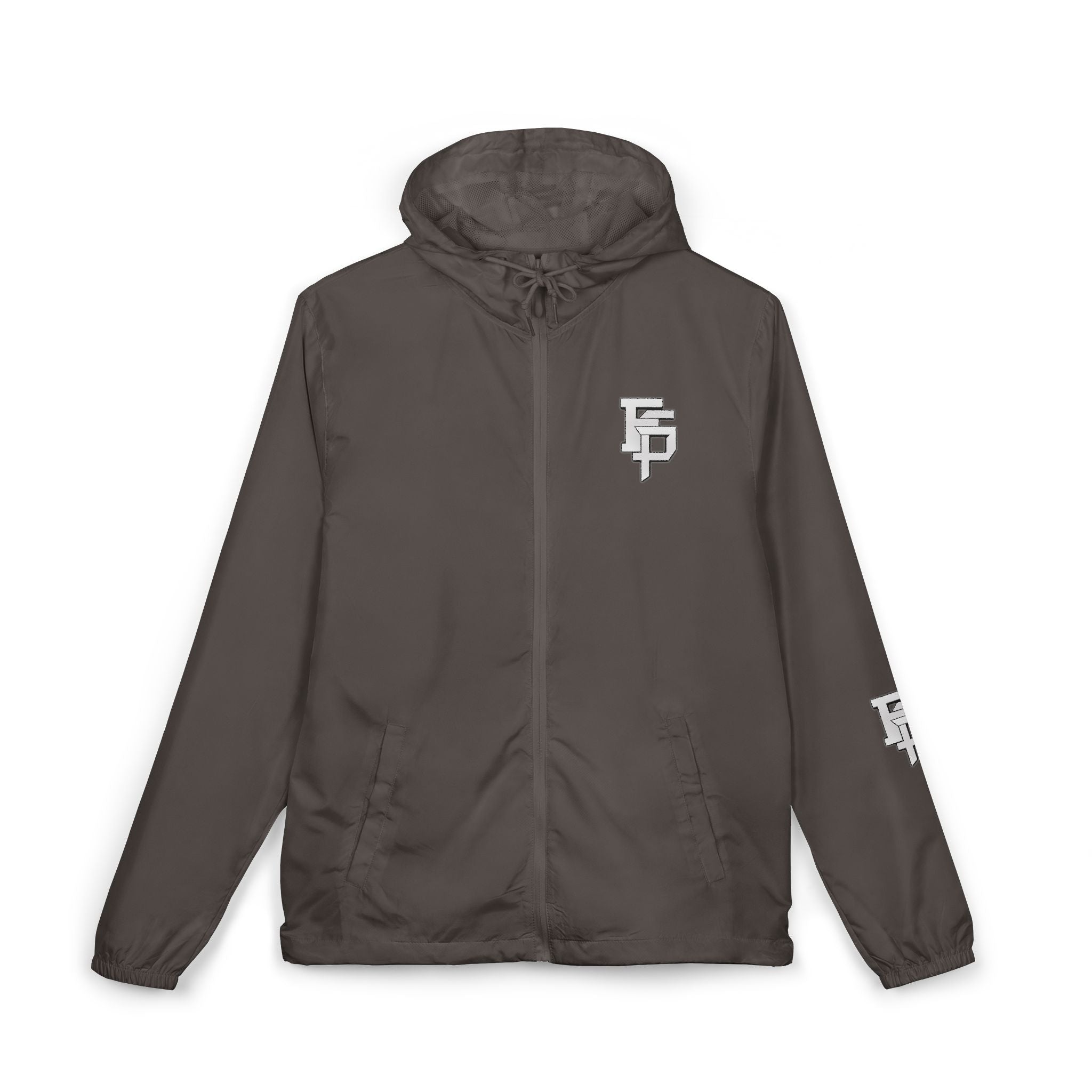 FSP Windbreaker Jacket — Minimal White Camo with 'FSP' Monogram
