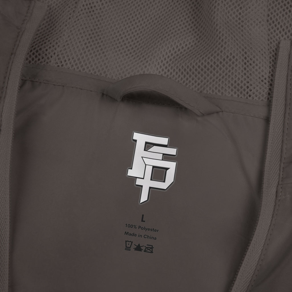 FSP Windbreaker Jacket — Minimal White Camo with 'FSP' Monogram