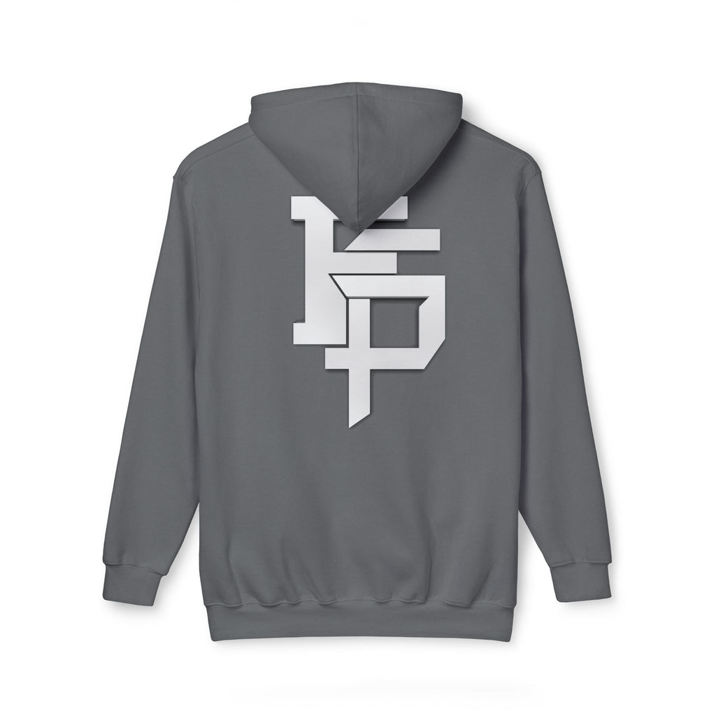 Geometric Monogram Hoodie — Stylized FP Logo Pullover