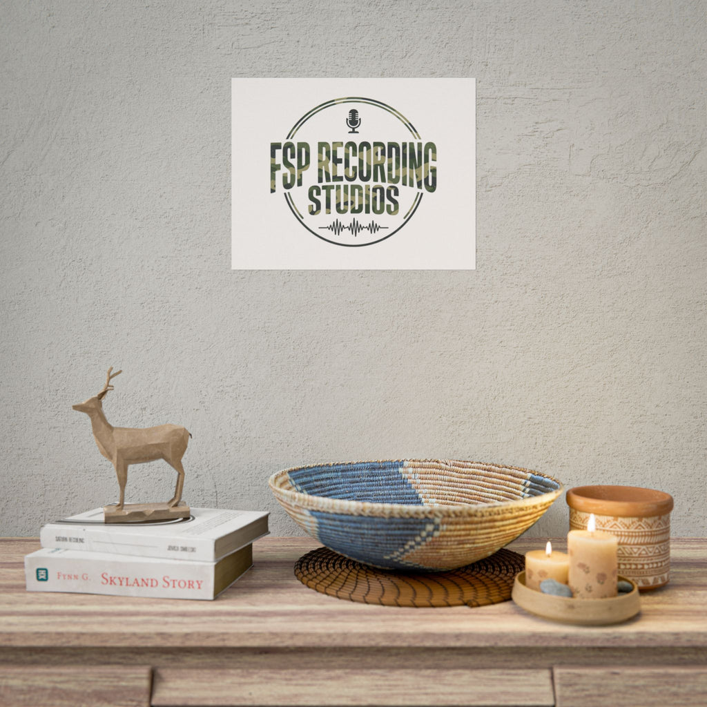 FSP Recording Studios Logo (Camo) -POSTER