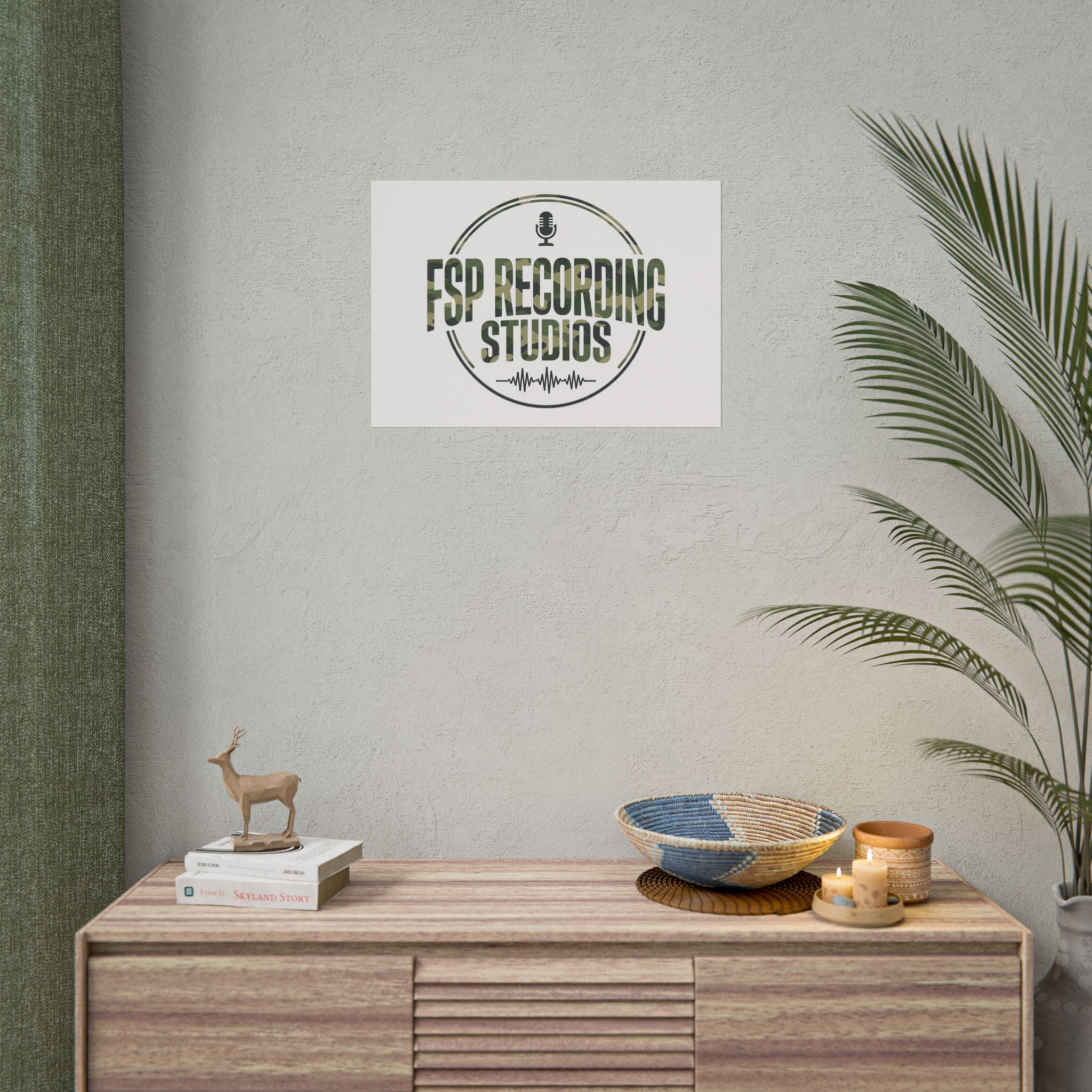 FSP Recording Studios Logo (Camo) -POSTER