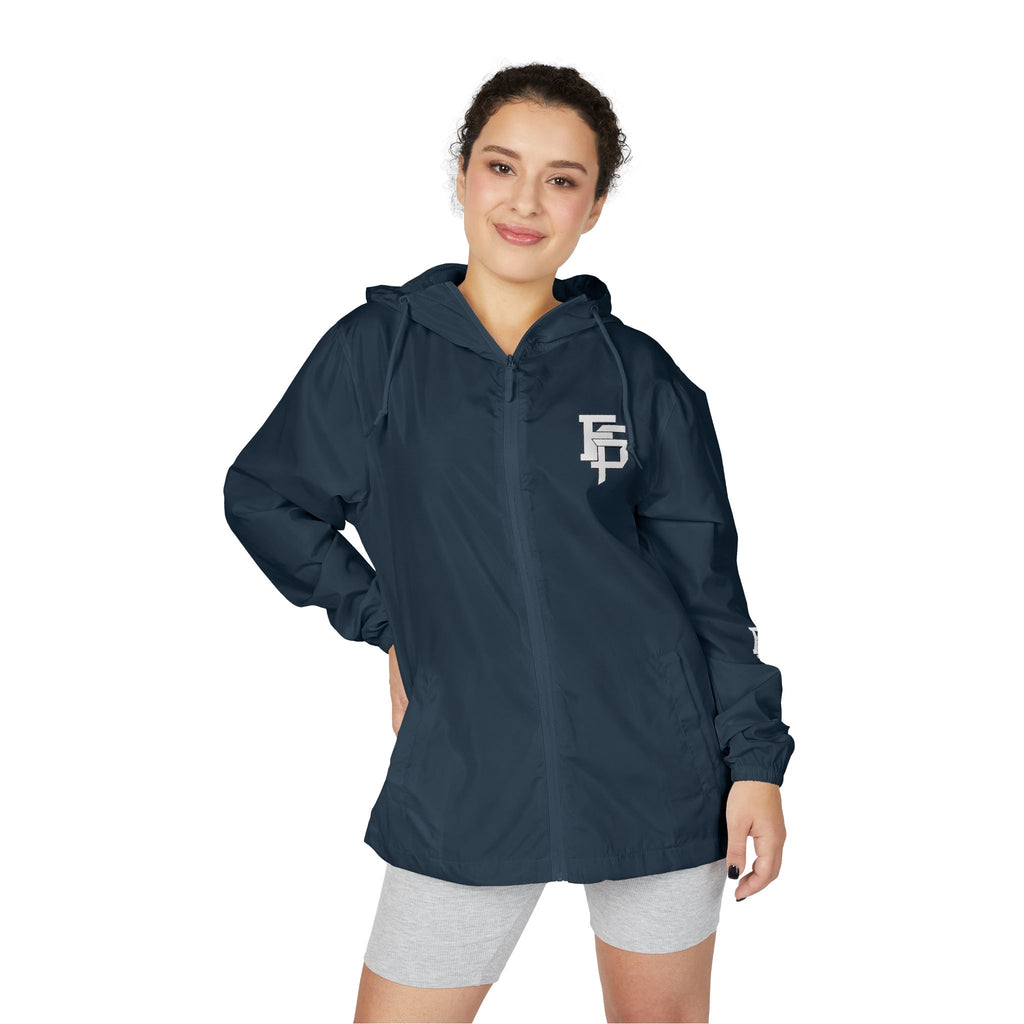 FSP Windbreaker Jacket — Minimal White Camo with 'FSP' Monogram