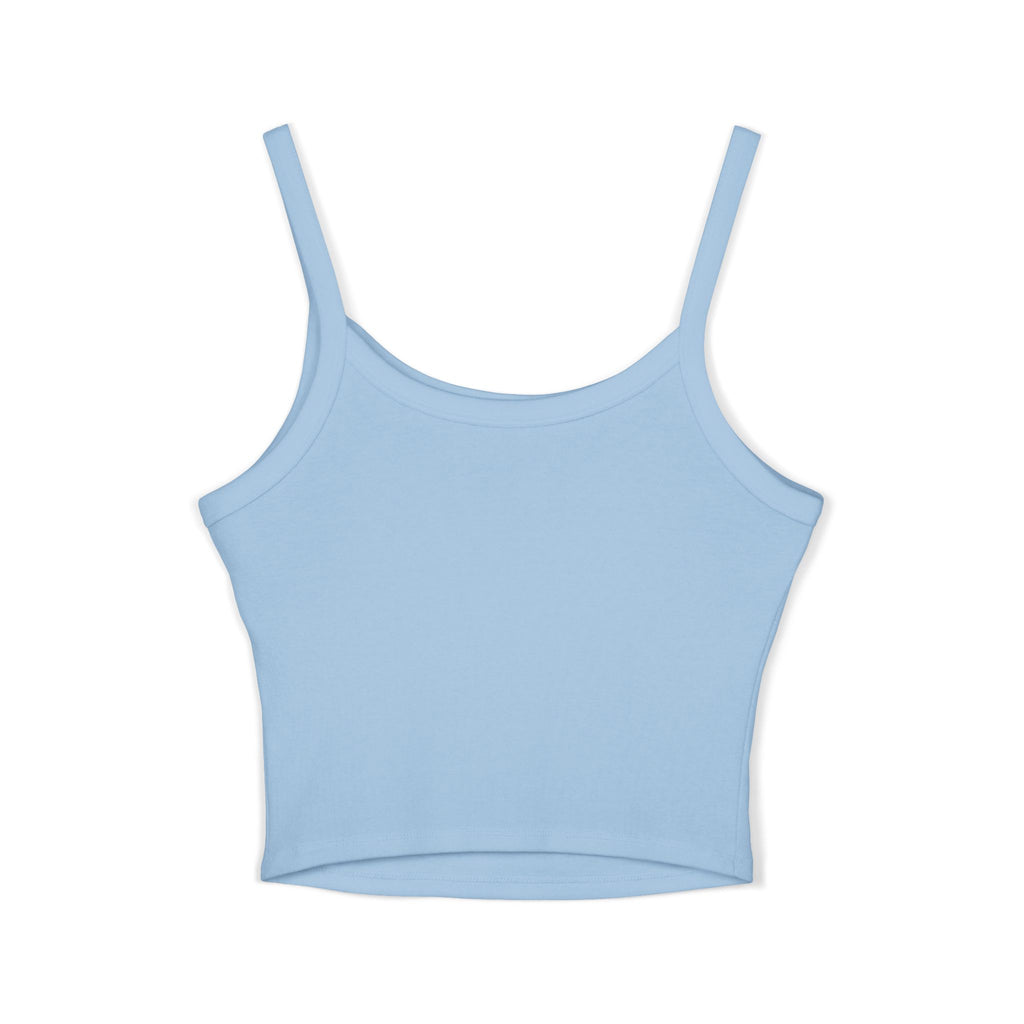 FSP Women's Black Spaghetti Strap Tank Top with Silver 3D FSP Logo
