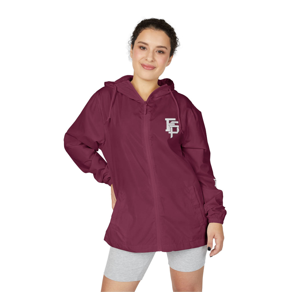 FSP Windbreaker Jacket — Minimal White Camo with 'FSP' Monogram