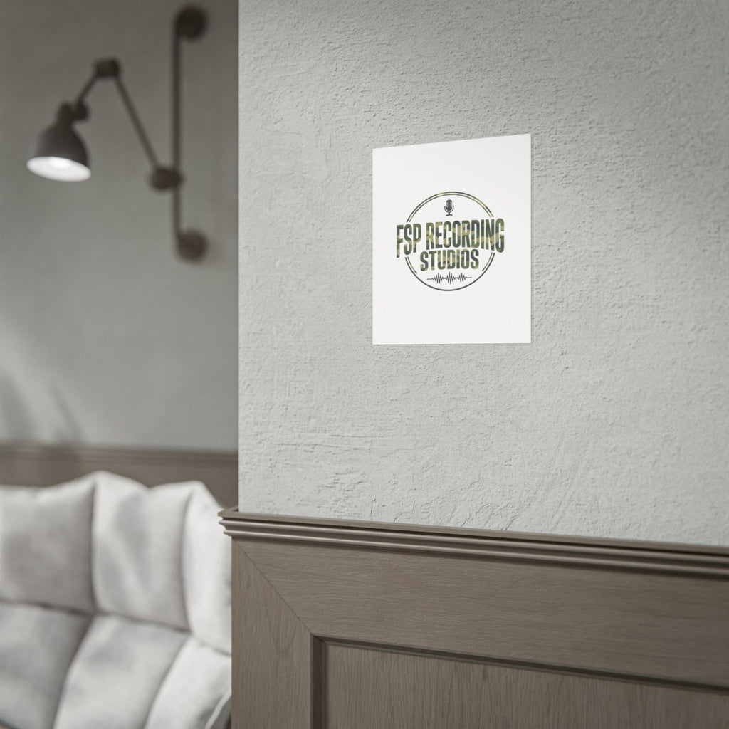 FSP Recording Studios Logo (Camo) -POSTER