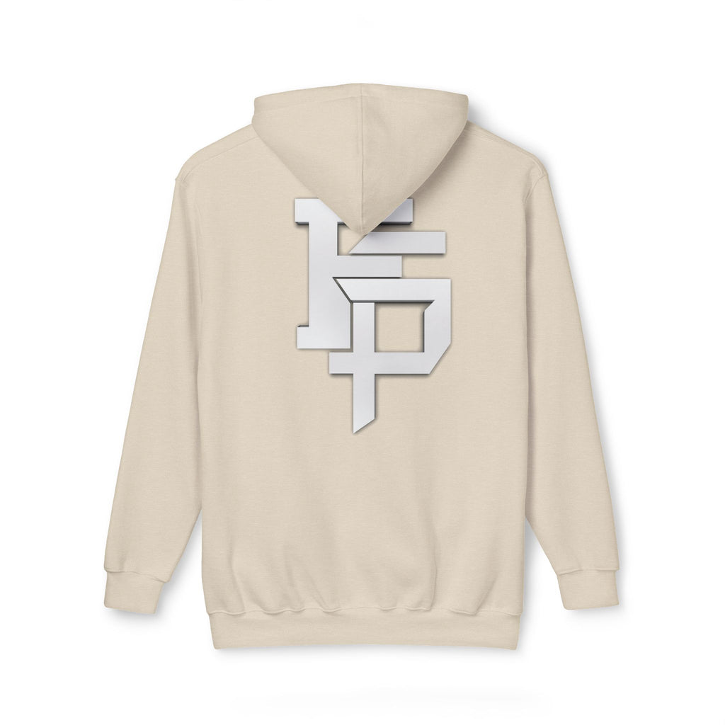 Geometric Monogram Hoodie — Stylized FP Logo Pullover