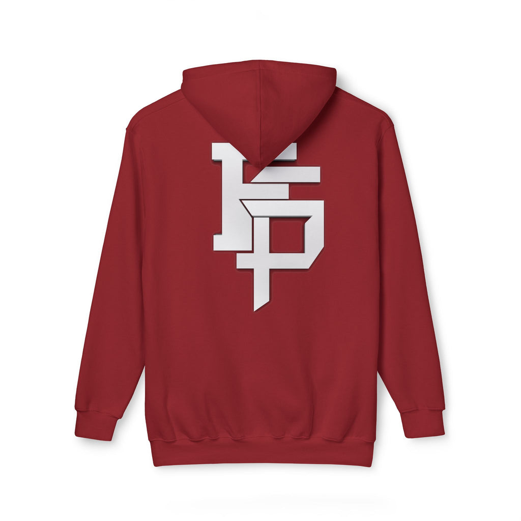 Geometric Monogram Hoodie — Stylized FP Logo Pullover