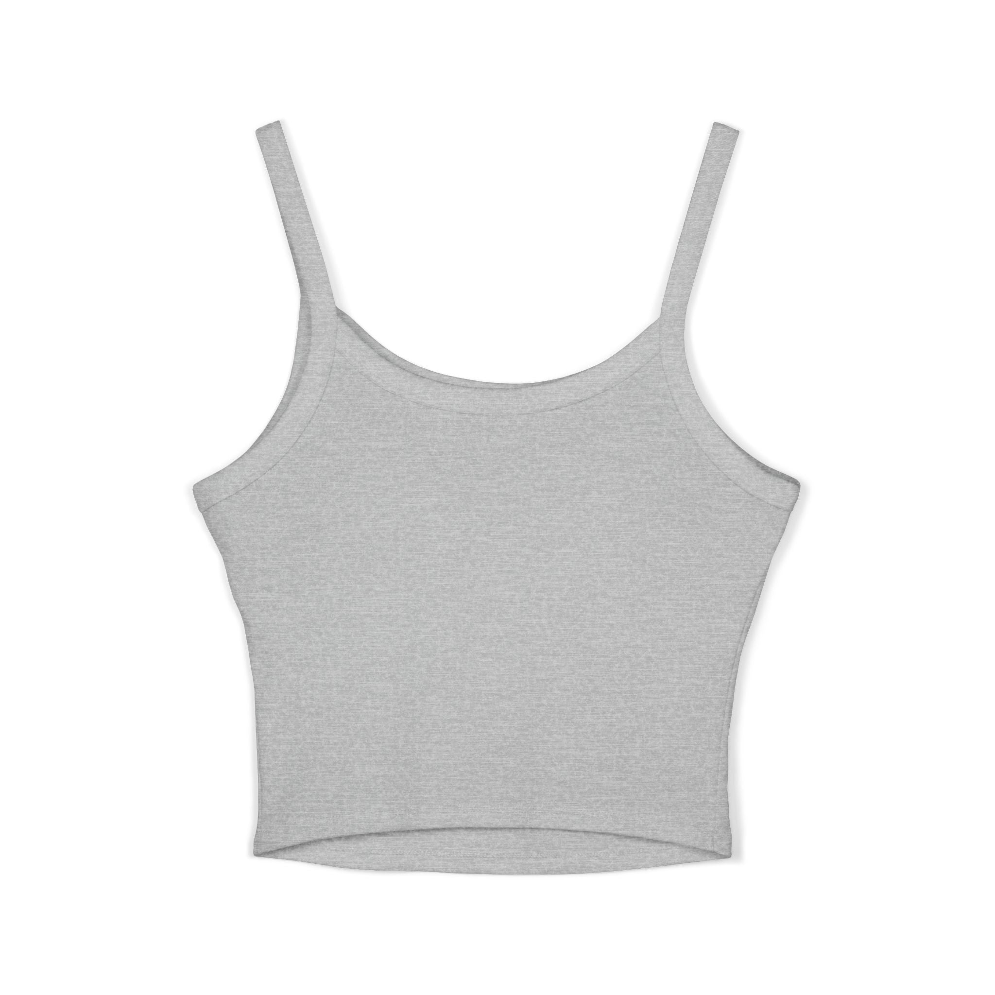 FSP Women's Black Spaghetti Strap Tank Top with Silver 3D FSP Logo