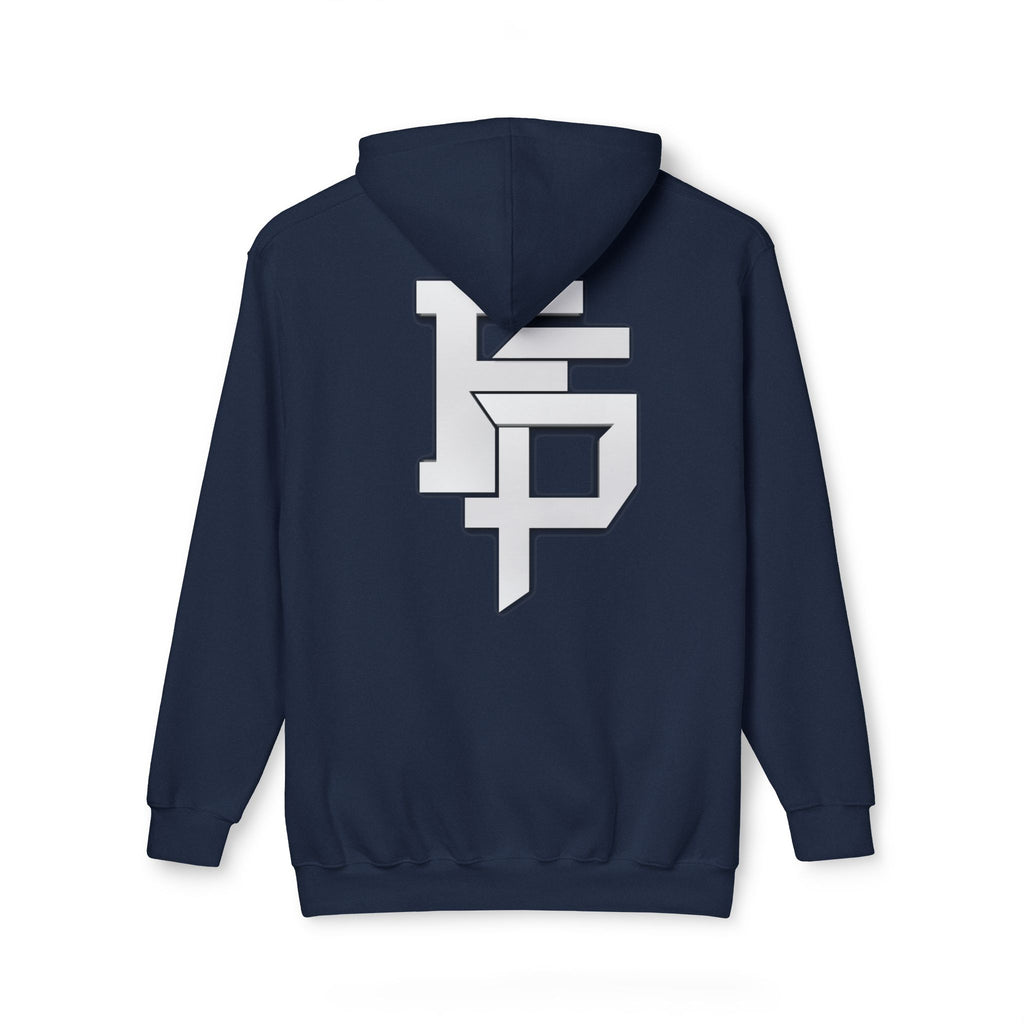 Geometric Monogram Hoodie — Stylized FP Logo Pullover