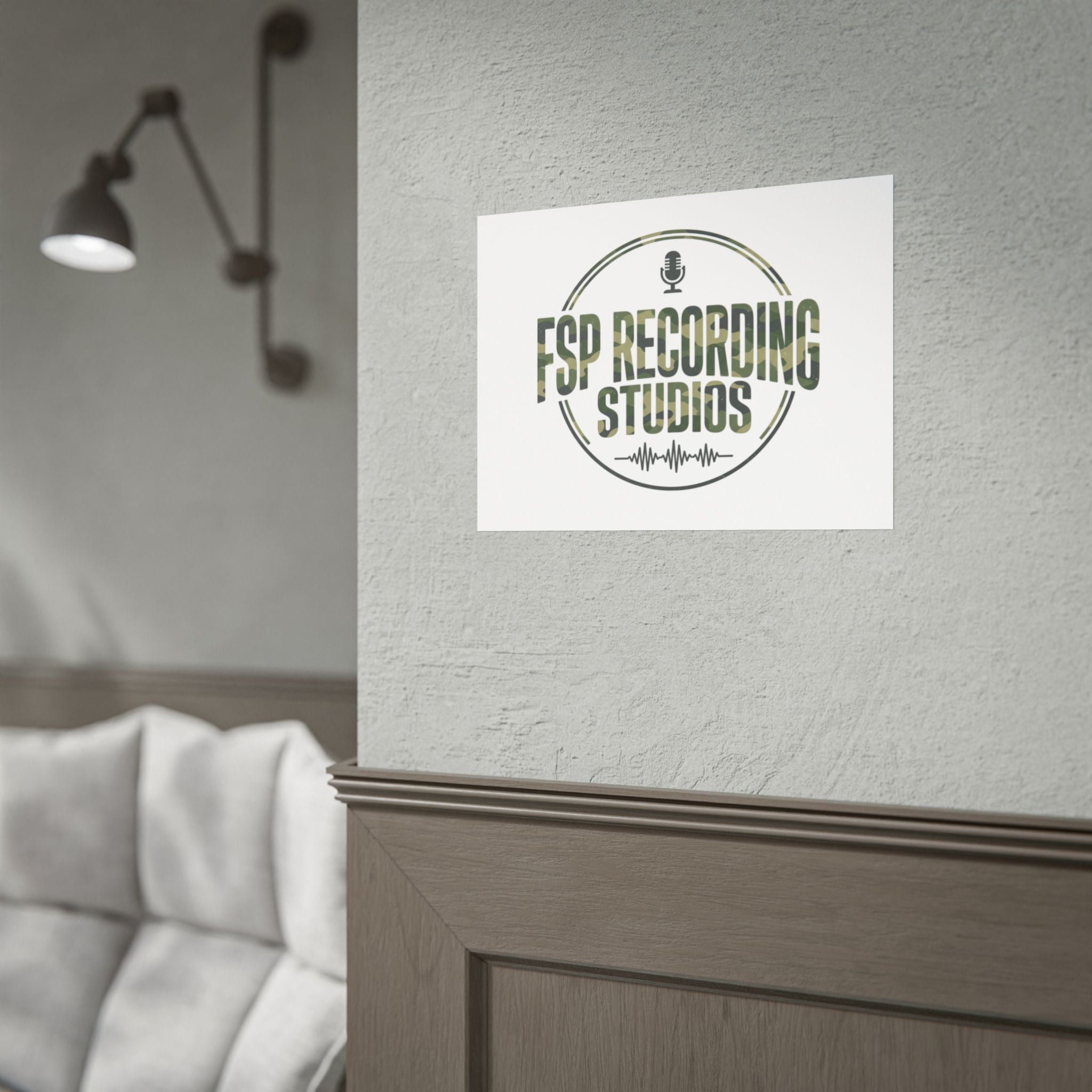 FSP Recording Studios Logo (Camo) -POSTER