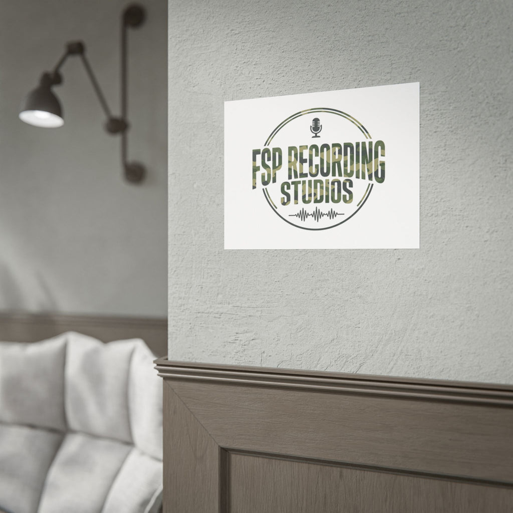 FSP Recording Studios Logo (Camo) -POSTER