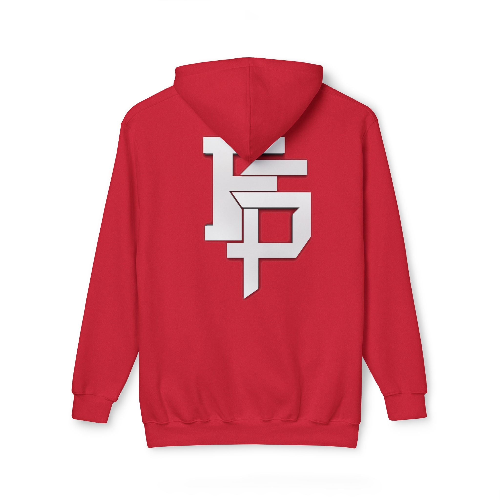Geometric Monogram Hoodie — Stylized FP Logo Pullover