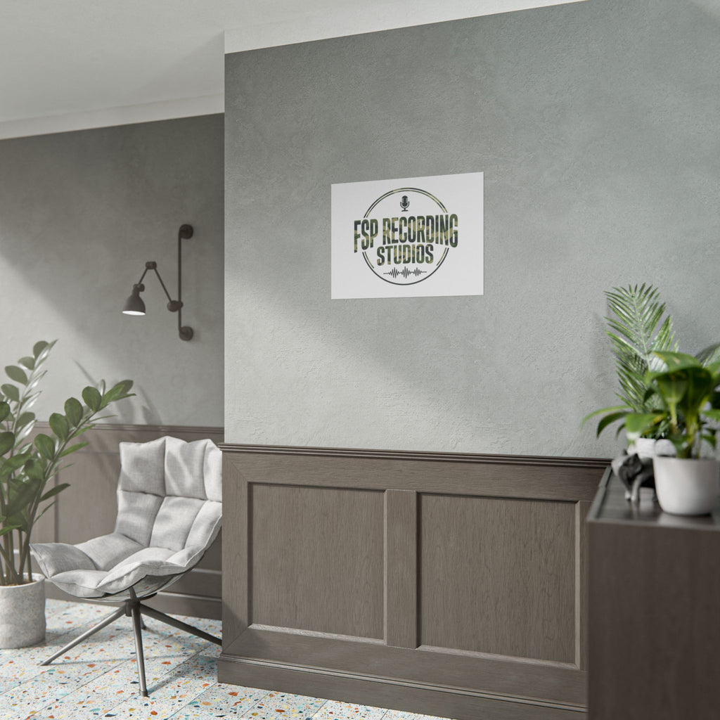 FSP Recording Studios Logo (Camo) -POSTER