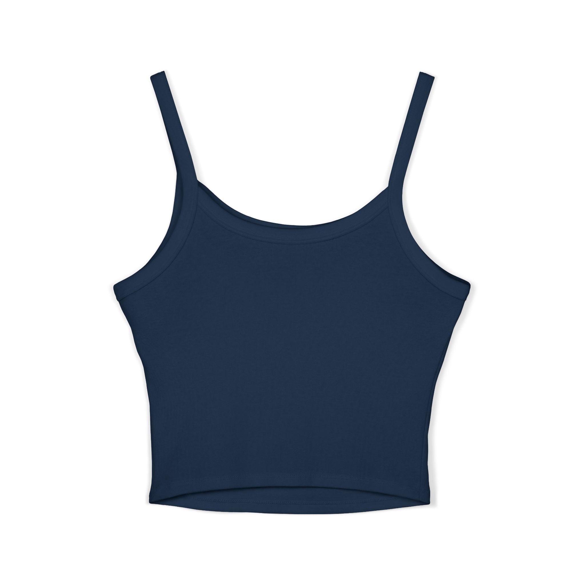 FSP Women's Black Spaghetti Strap Tank Top with Silver 3D FSP Logo