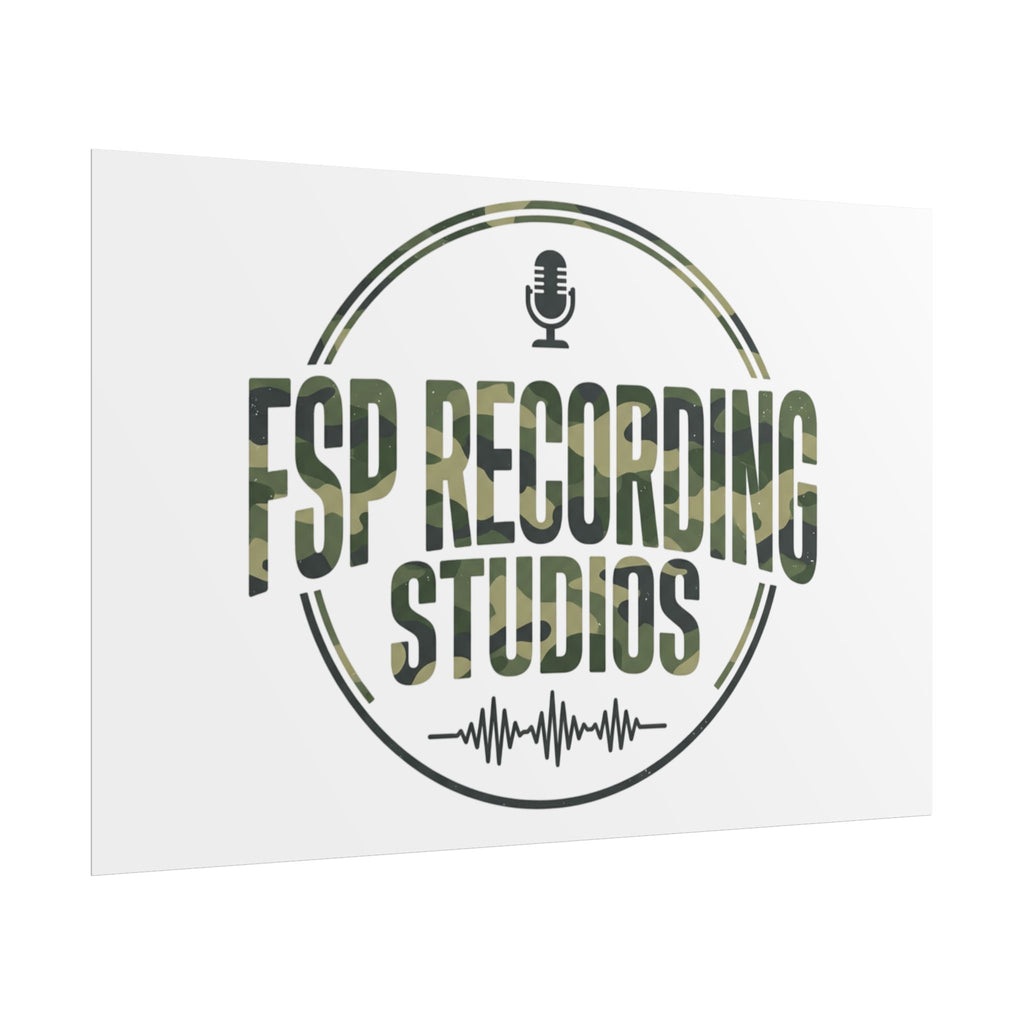 FSP Recording Studios Logo (Camo) -POSTER