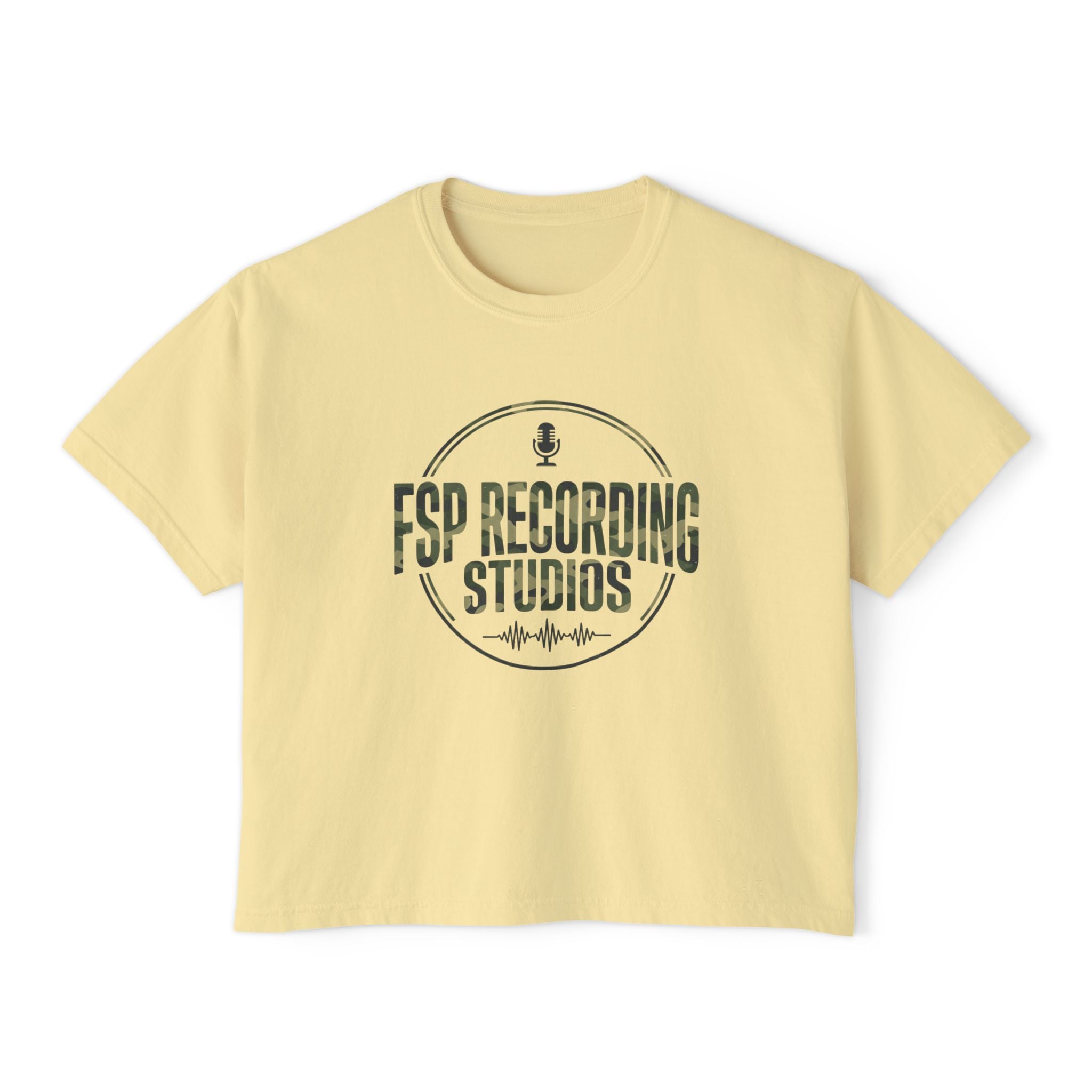 FSP Boxy Tee — "FSP Recording Studios" Women's Crop T‑Shirt