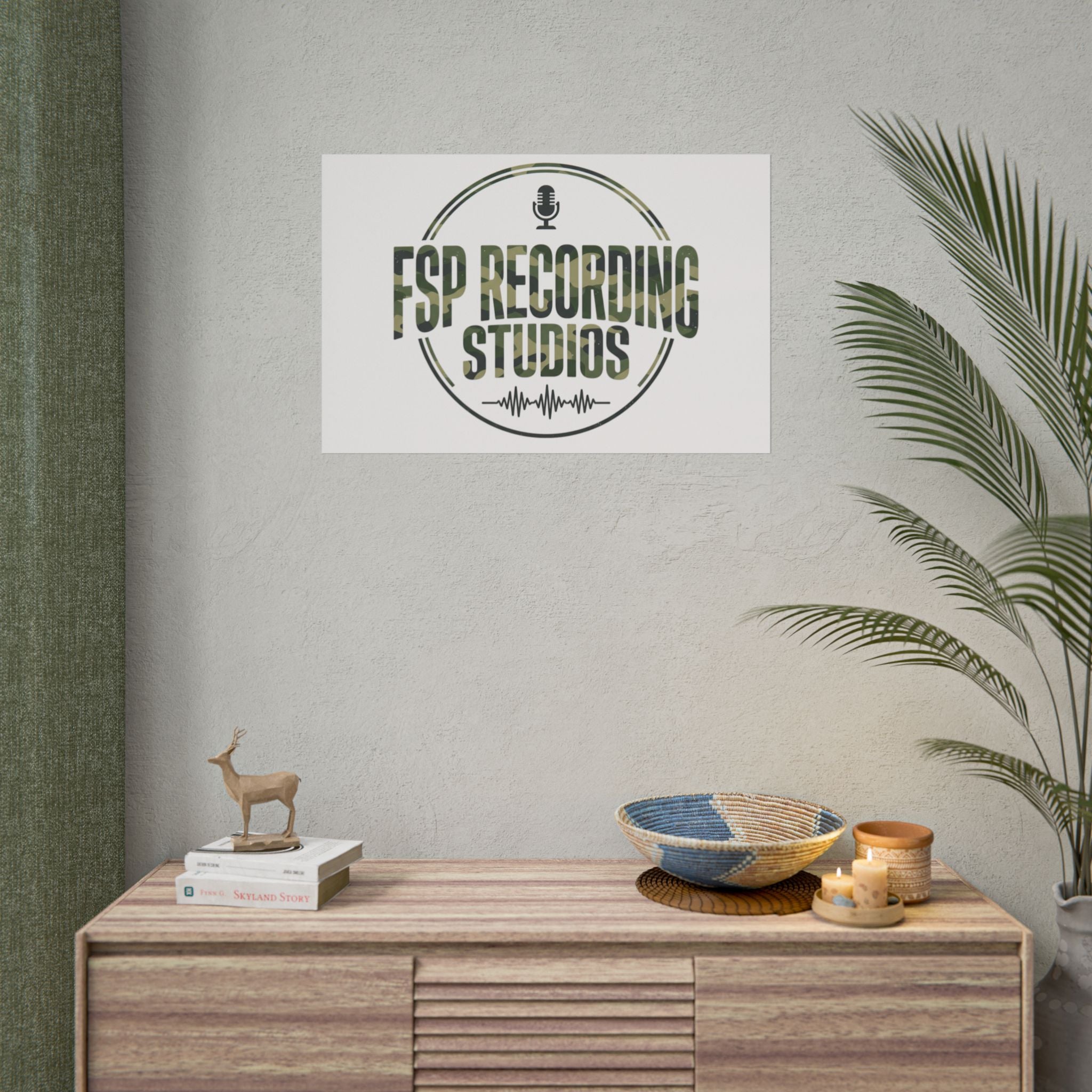 FSP Recording Studios Logo (Camo) -POSTER