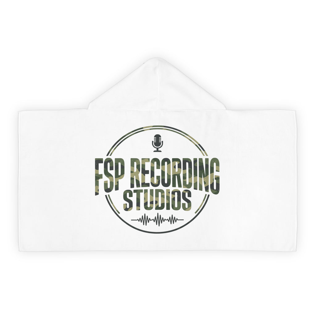 Youth Hooded Towel - FSP Recording Studios Logo (Camo)