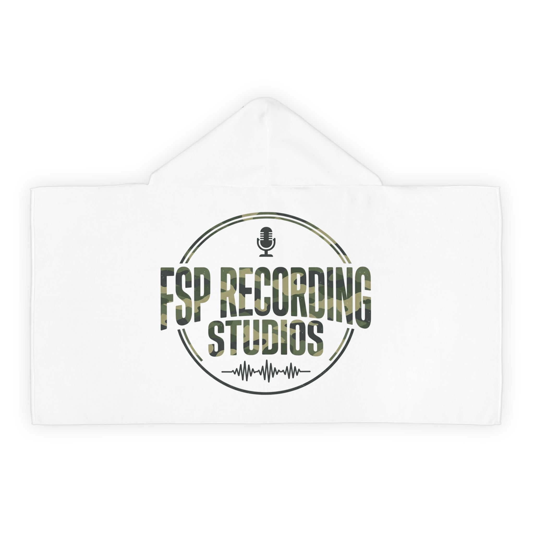 Youth Hooded Towel - FSP Recording Studios Logo (Camo)