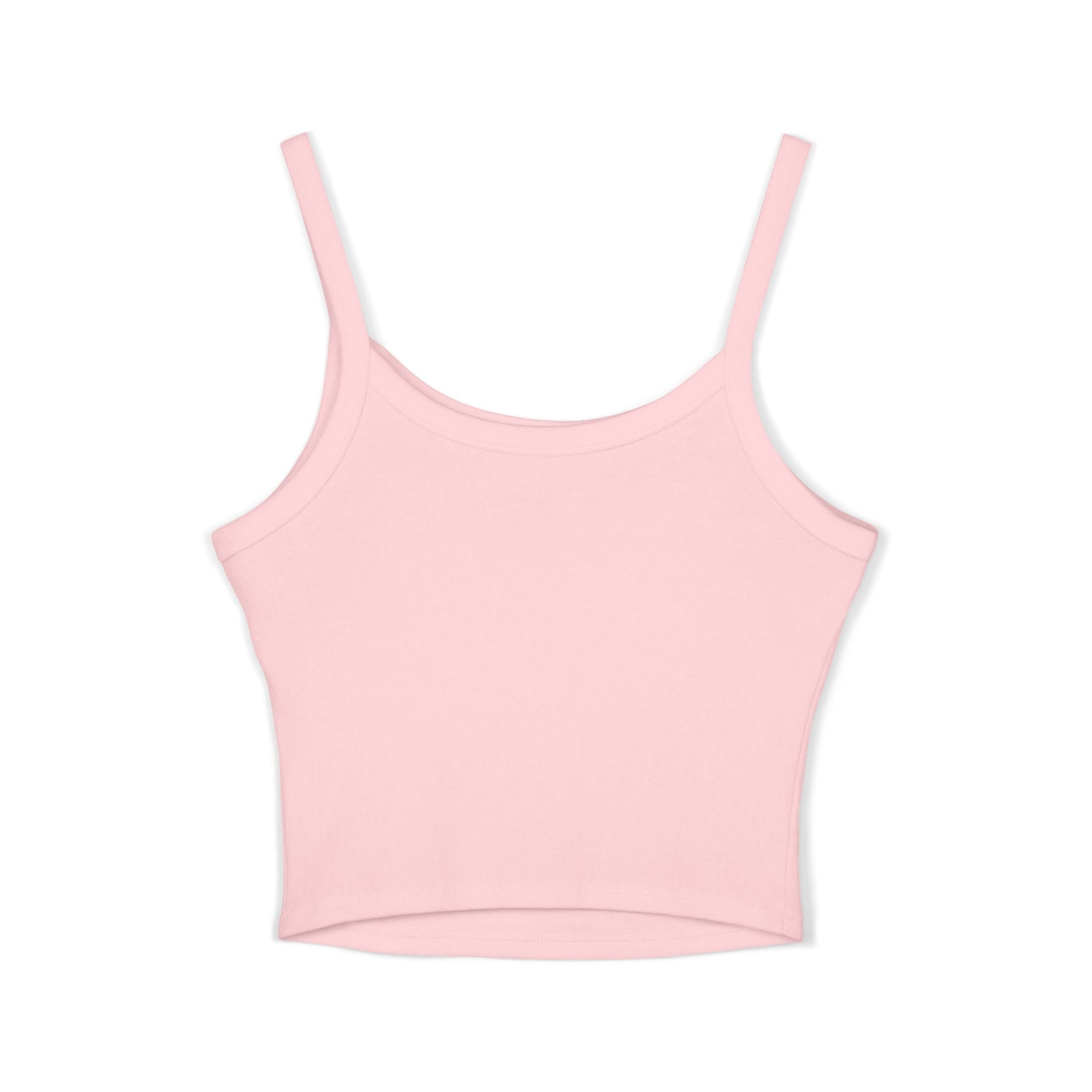 FSP Women's Black Spaghetti Strap Tank Top with Silver 3D FSP Logo